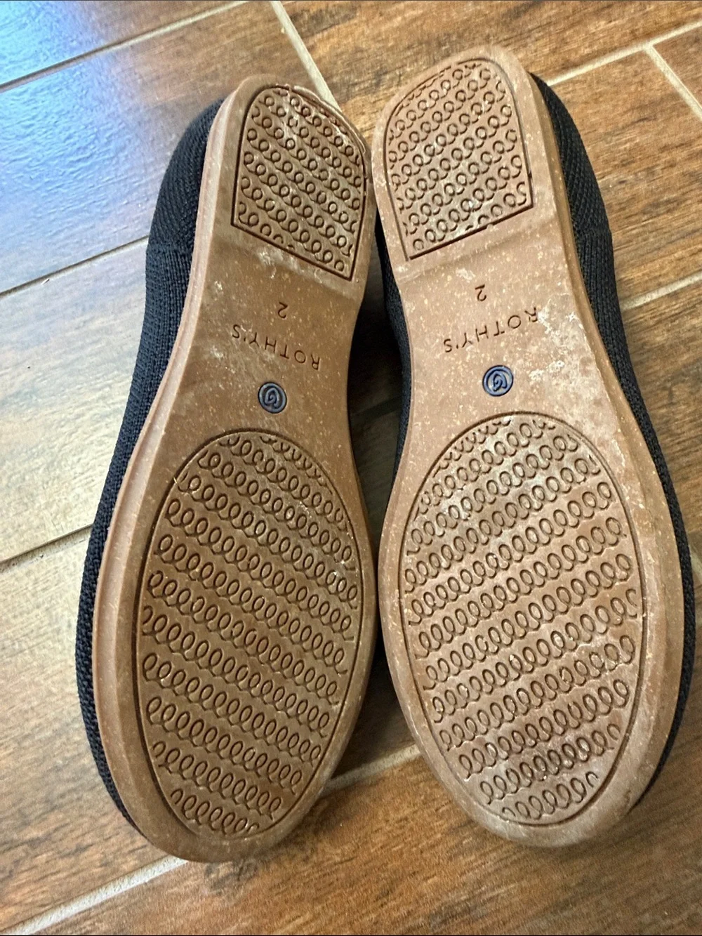 Rothy’s Kids Black Knit Mary Jane Flats